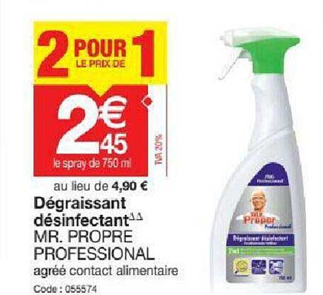 dégraissant désinfectant mr. propre professional