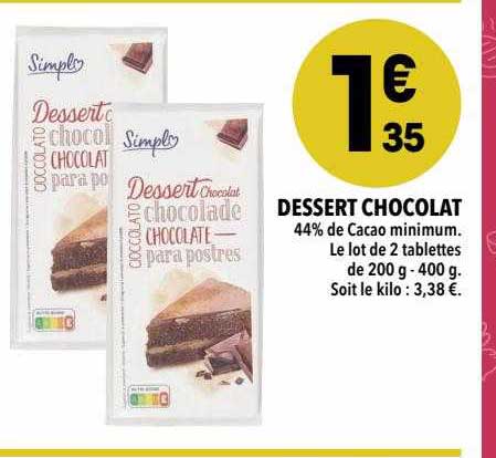 dessert chocolat simply