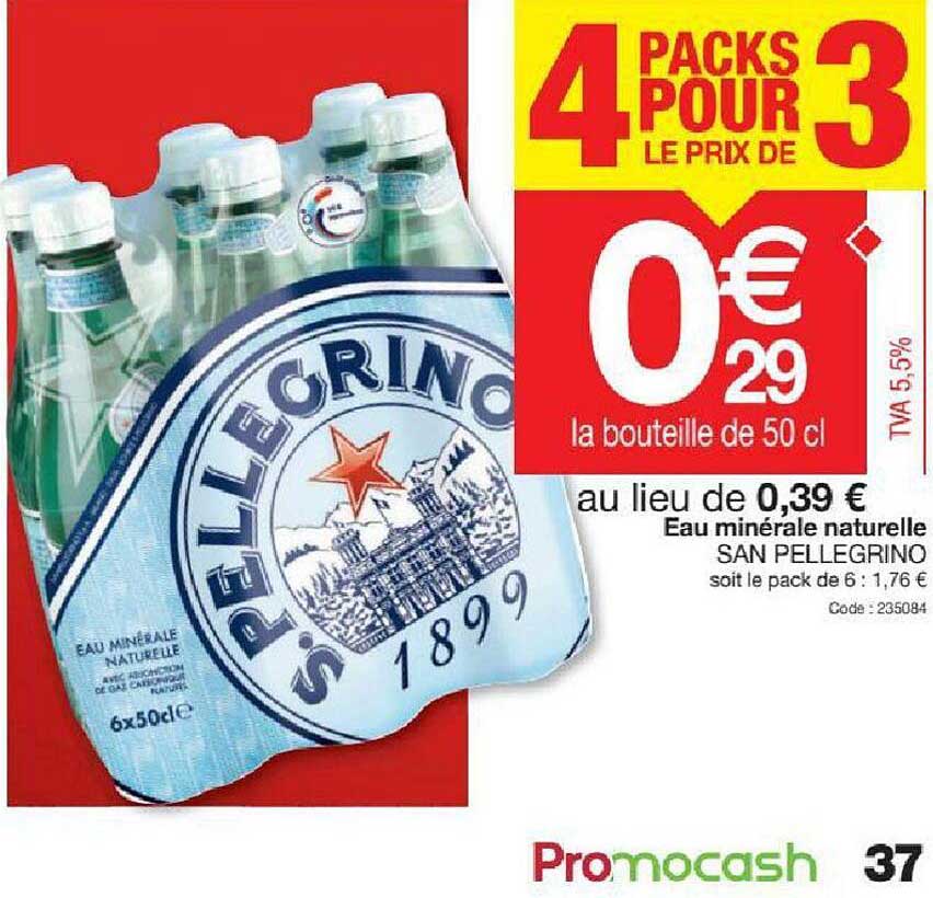 eau minérale naturelle san pellegrino