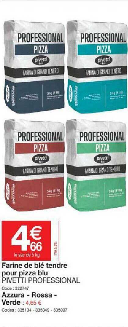 farine de blé tendre pour pizza blu pivetti professional
