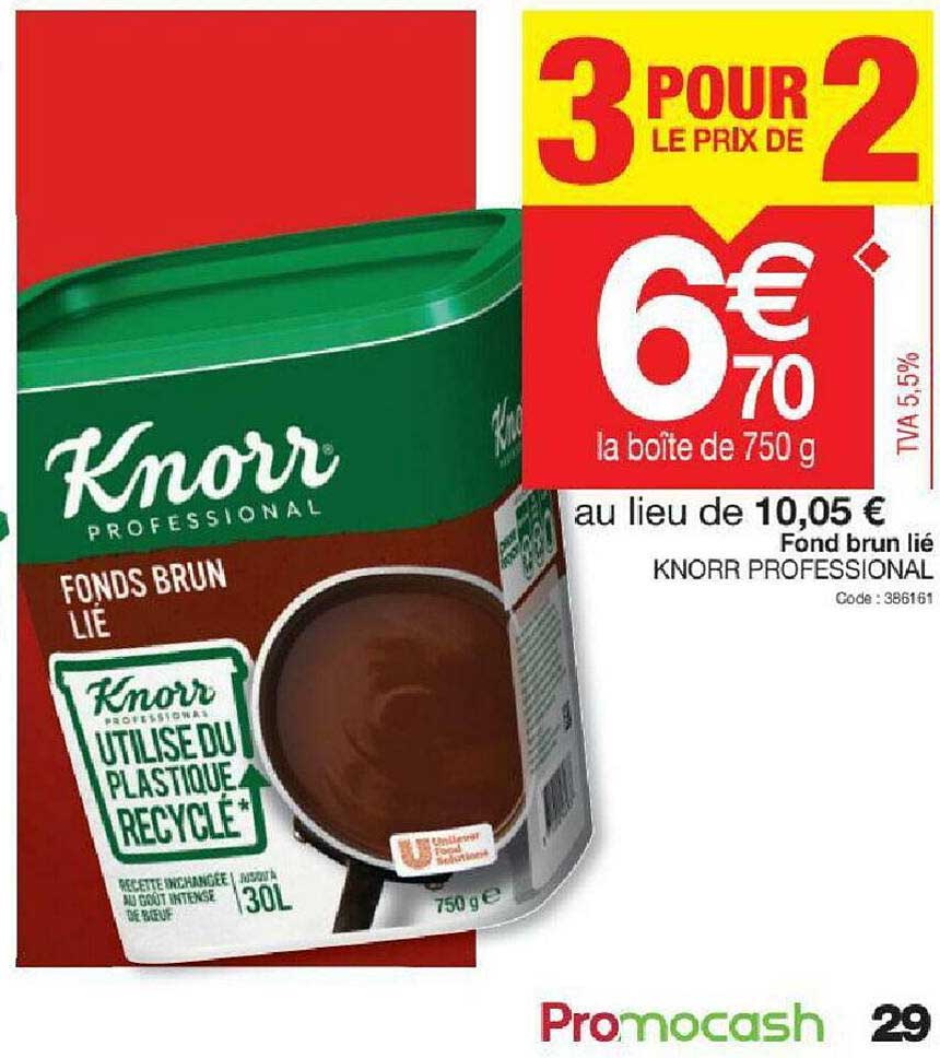 fond brun lié knorr professional