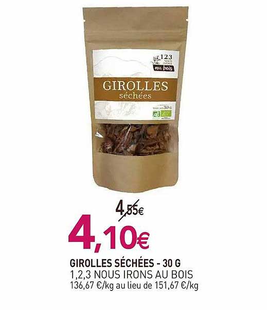 girolles séchées 1,2,3 nous irons au bois