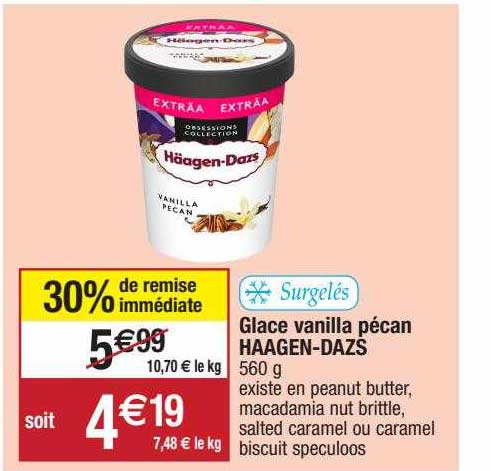 glace vanilla pécan häagen-dazs