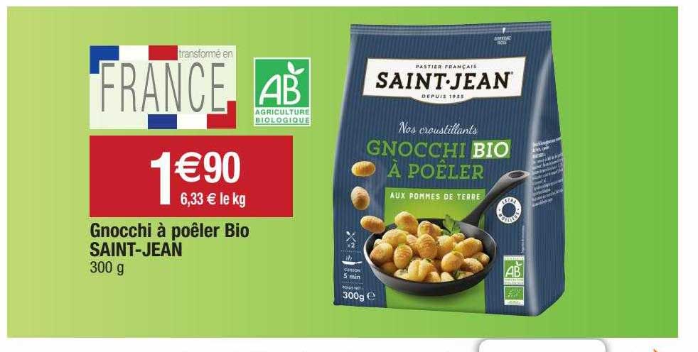 gnocchi à poêler bio saint-jean