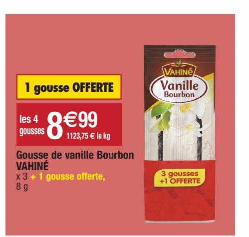 gousse de vanille bourbon vahiné