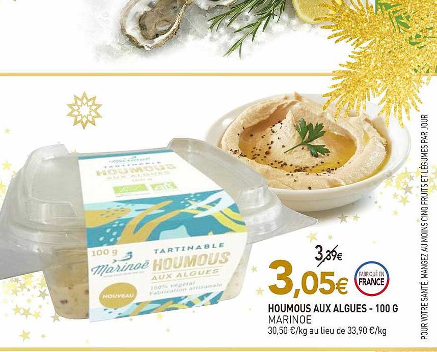 Houmous Aux Algues Marinoë - 100 G