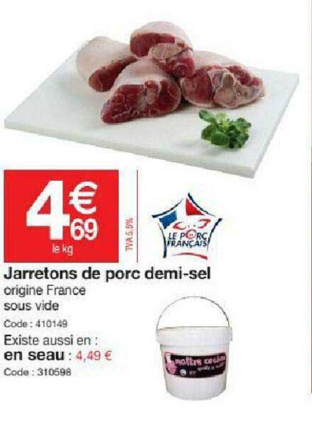 Jarretons De Porc Demi-sel