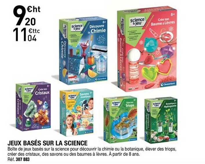 jeux basés sur la science