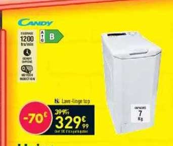 lave-linge top candy