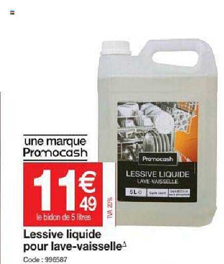 lessive liquide pour lave-vaisselle