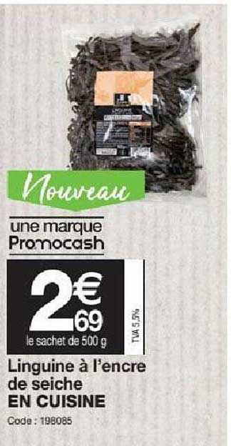 linguine à l'encre de seiche en cuisine