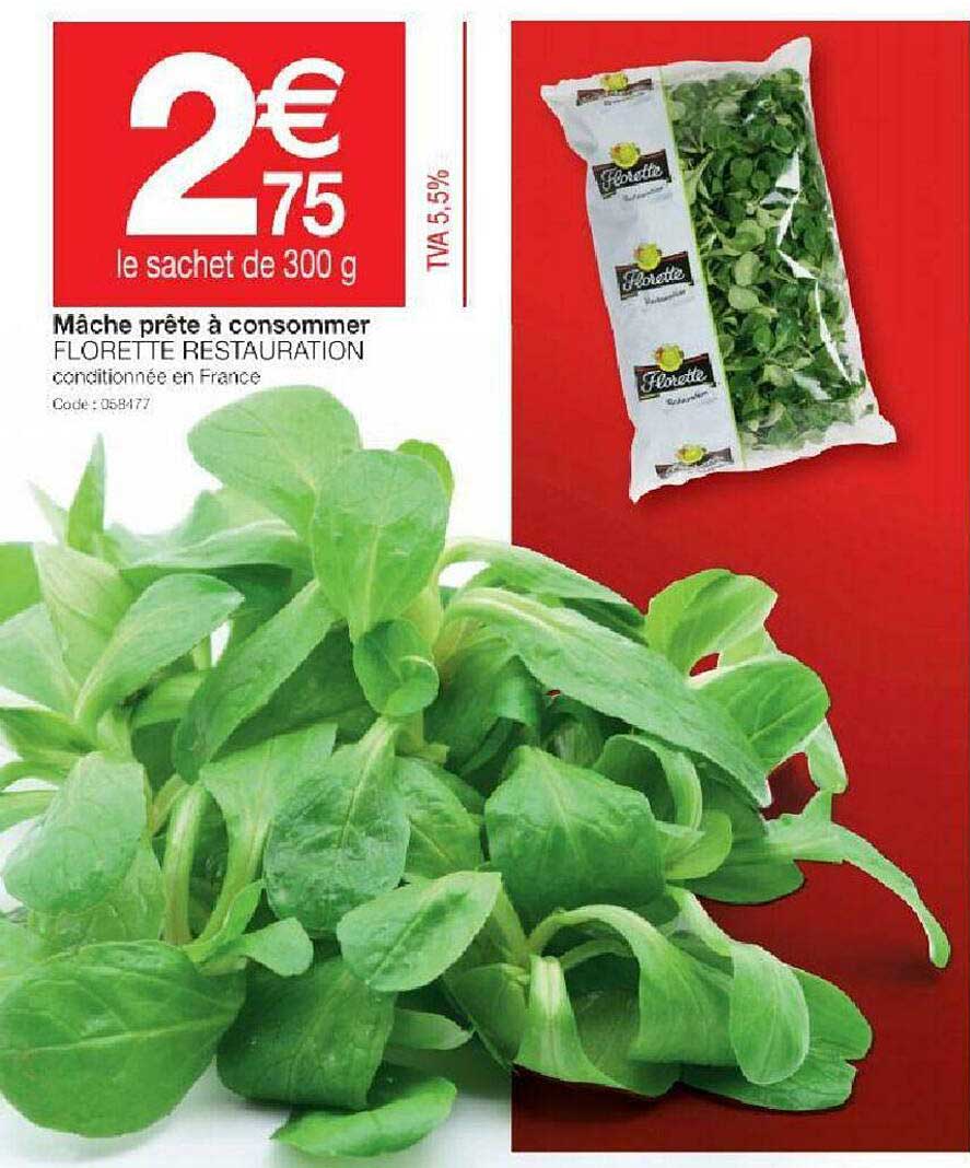 mâche prête à consommer