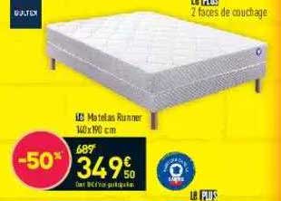 Matelas Rummer 140 X 190 Cm Bultex