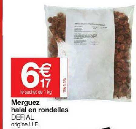 Merguez Halal En Rondelles Defial