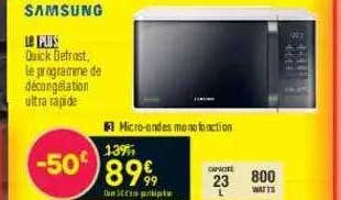 micro-ondes monofonction samsung