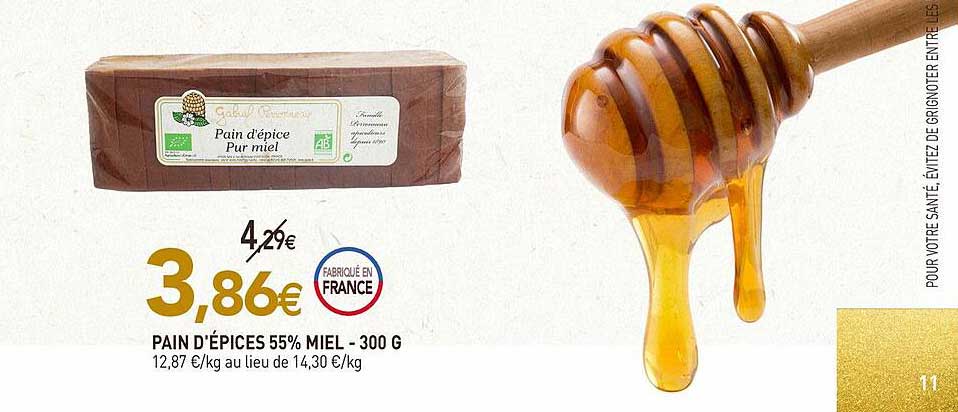 Pain D'épices 55% Miel - 300 G