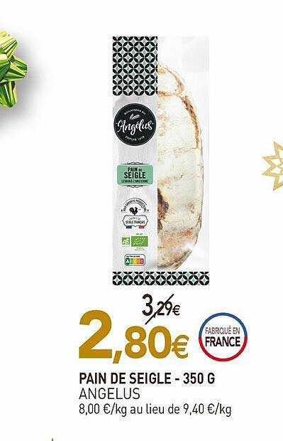 Pain De Siegle Angelus - 350 G