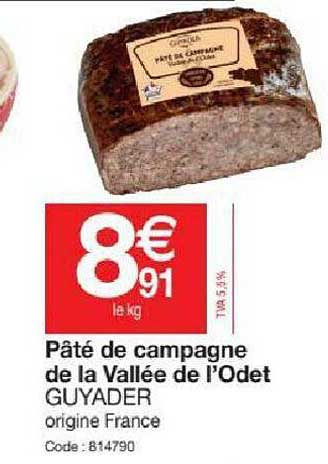 Pâté De Campagne De La Vallée De L'odet Guyader