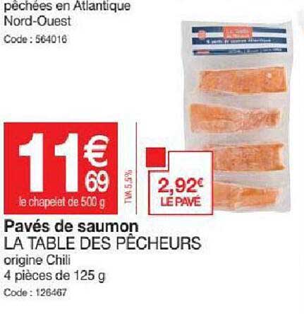 pavés de saumon la table des pêcheurs