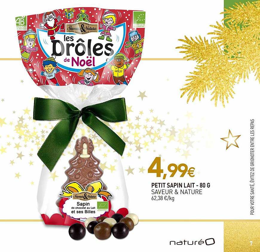 Petit Sapin Lait Saveur & Nature - 80 G