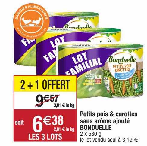 petits pois & carottes sans arôme ajouté bonduelle