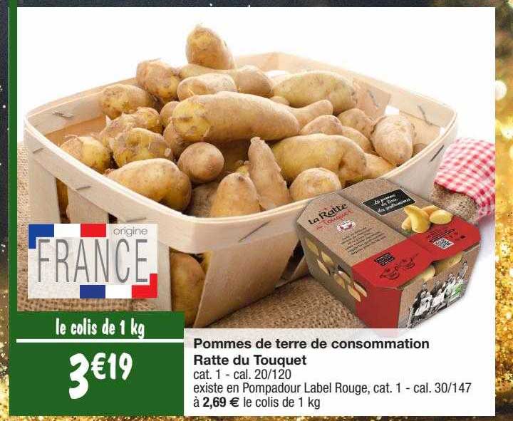 pommes de terre de consommation ratte du touquet