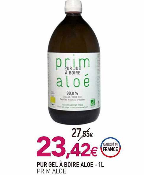 pur gel à boire aloé prim aloé - 1l