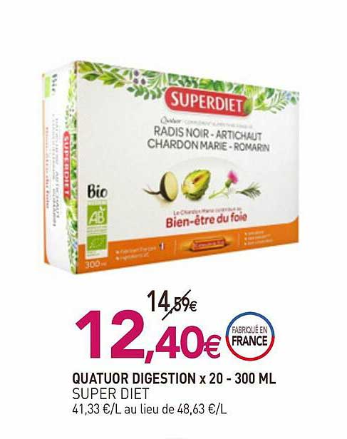 quatuor digestion x20 super diet - 300 ml
