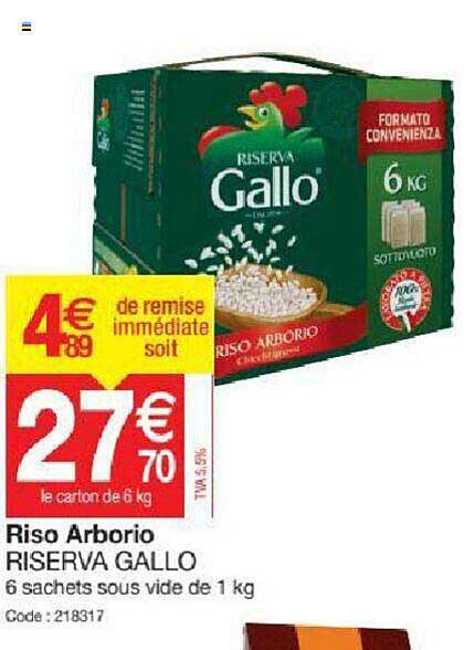 riso arborio riserva gallo