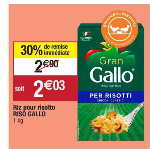 riz pour risotto riso gallo