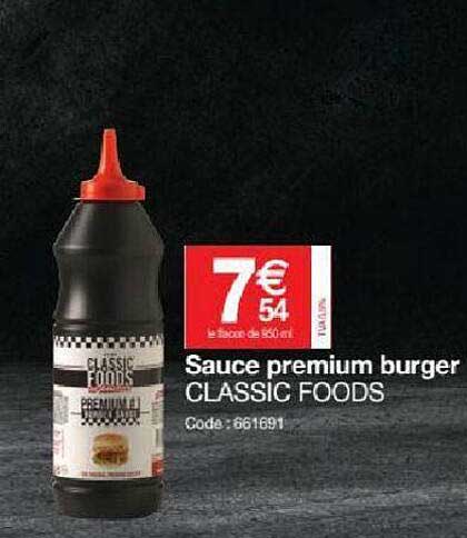 Sauce Premium Burger Classic Foods