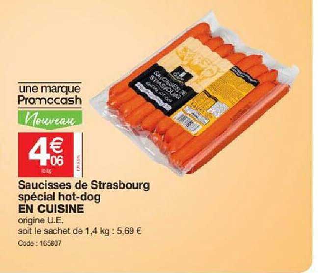 saucisses de strasbourg spécial hot-dog en cuisine