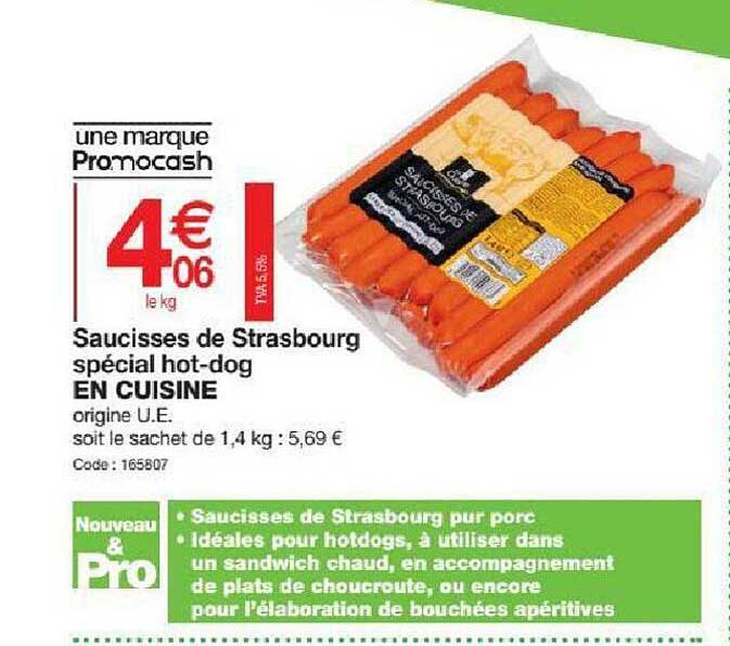 saucisses de strasbourg spécial hot-dog en cuisine