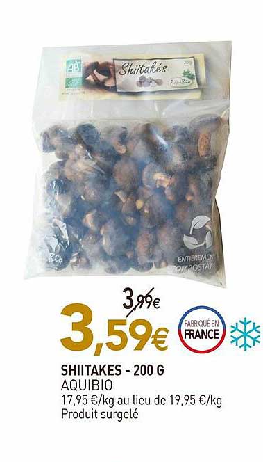 shiitakes aquibio - 200 g