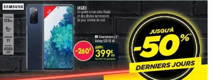 smartphone 6.5" galaxy s20 fe 4g samsung