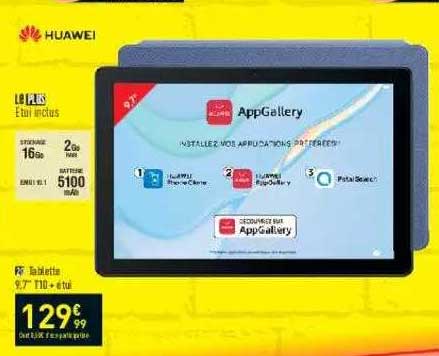 tablette 9.7" t10 + étui huawei