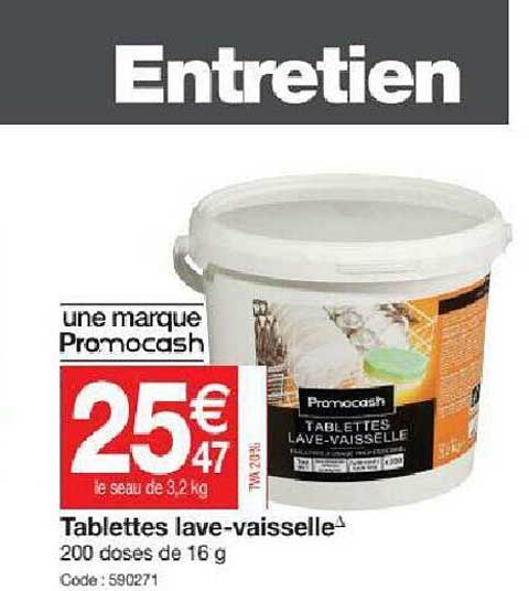tablettes lave-vaisselle