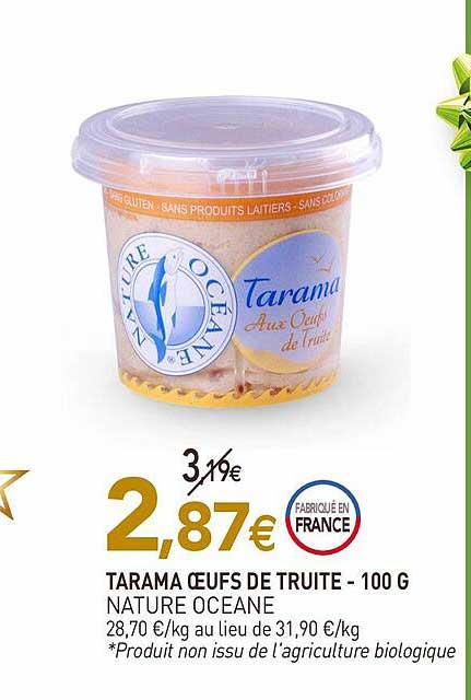 tamara oeufs de truite nature océane - 100 g