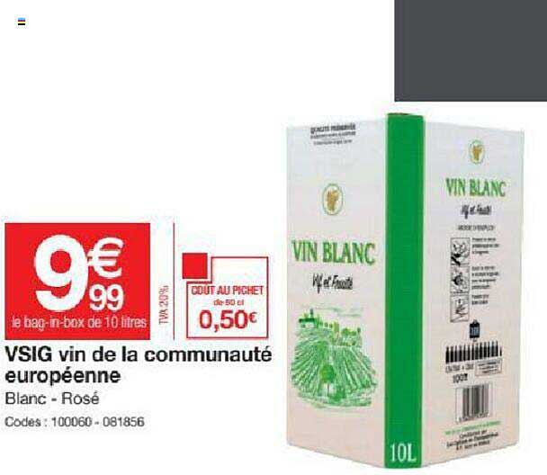 vsig vin de la communauté européenne