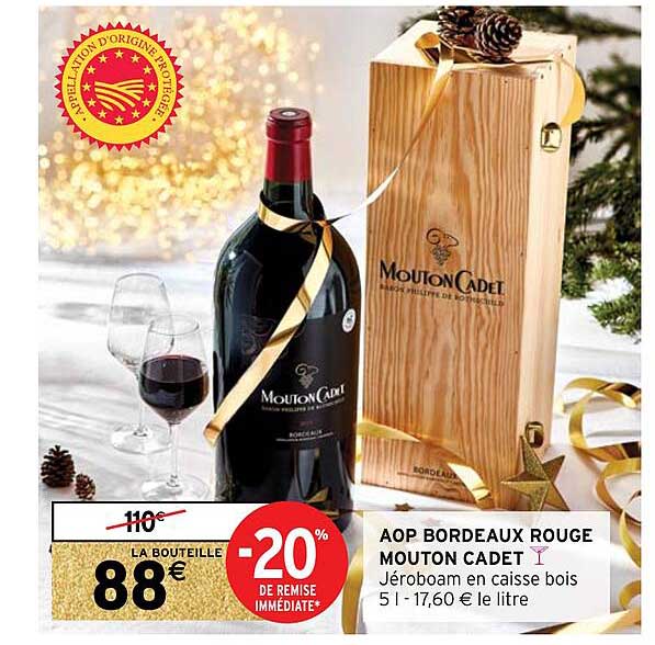 aop bordeaux rouge mouton cadet