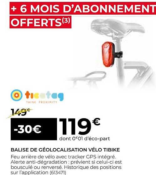 balise de géolocalisation vélo tibike