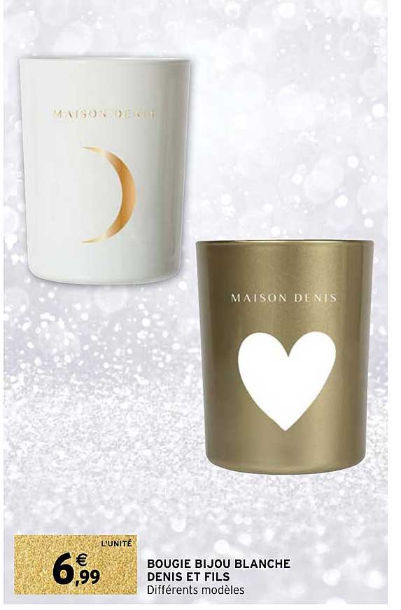 bougie bijou blanche denis et fils