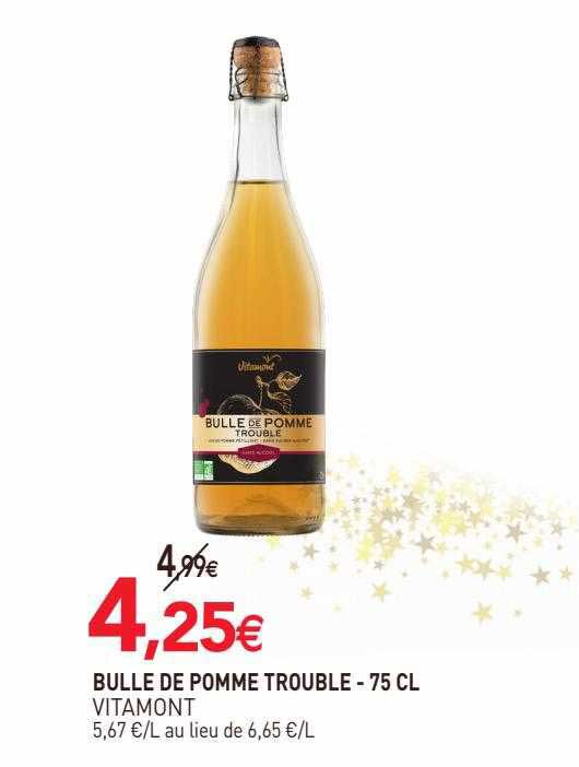 bulles de pomme trouble vitamont - 75 cl