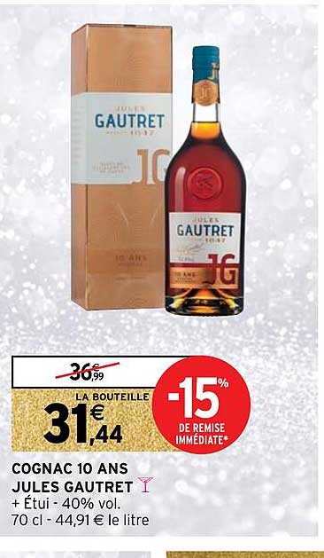 cognac 10 ans jules gautret