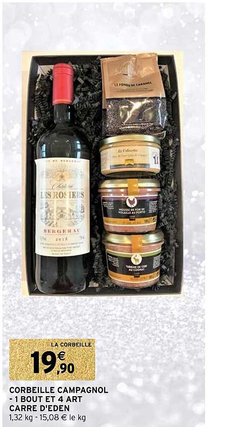 corbeille campagnol - 1 bout et 4 art carré d'eden