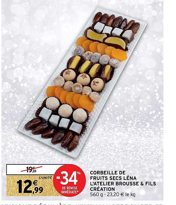 corbeille de fruits secs léna l'atelier brousse & fils création