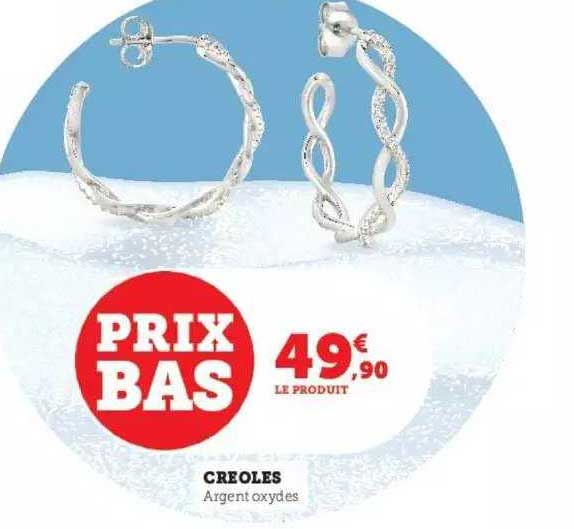 créoles argent oxydes