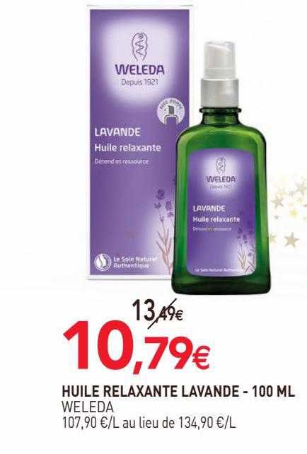 huile relaxante lavande weleda - 100ml