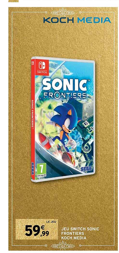 jeu switch sonic frontiers koch media