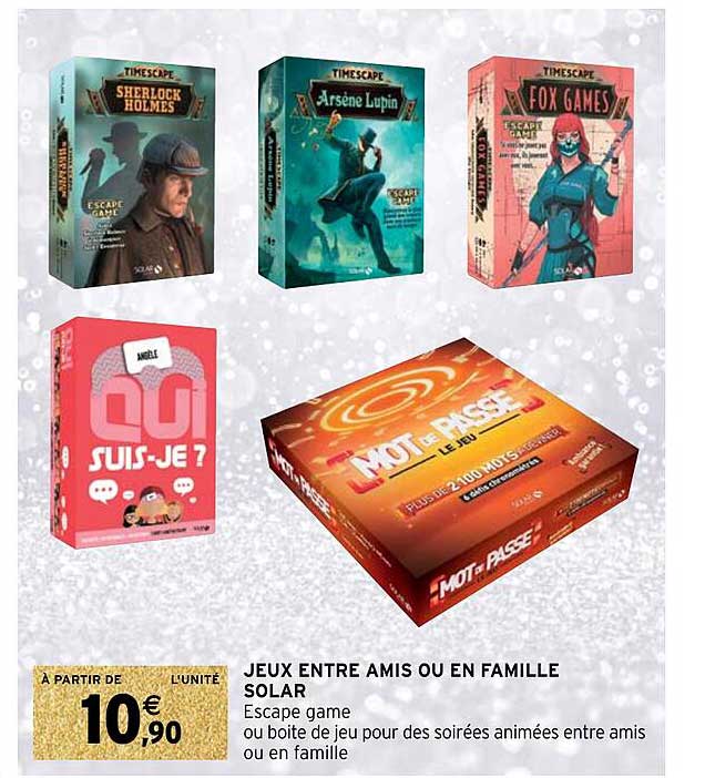 jeux entre amis ou en famille solar
